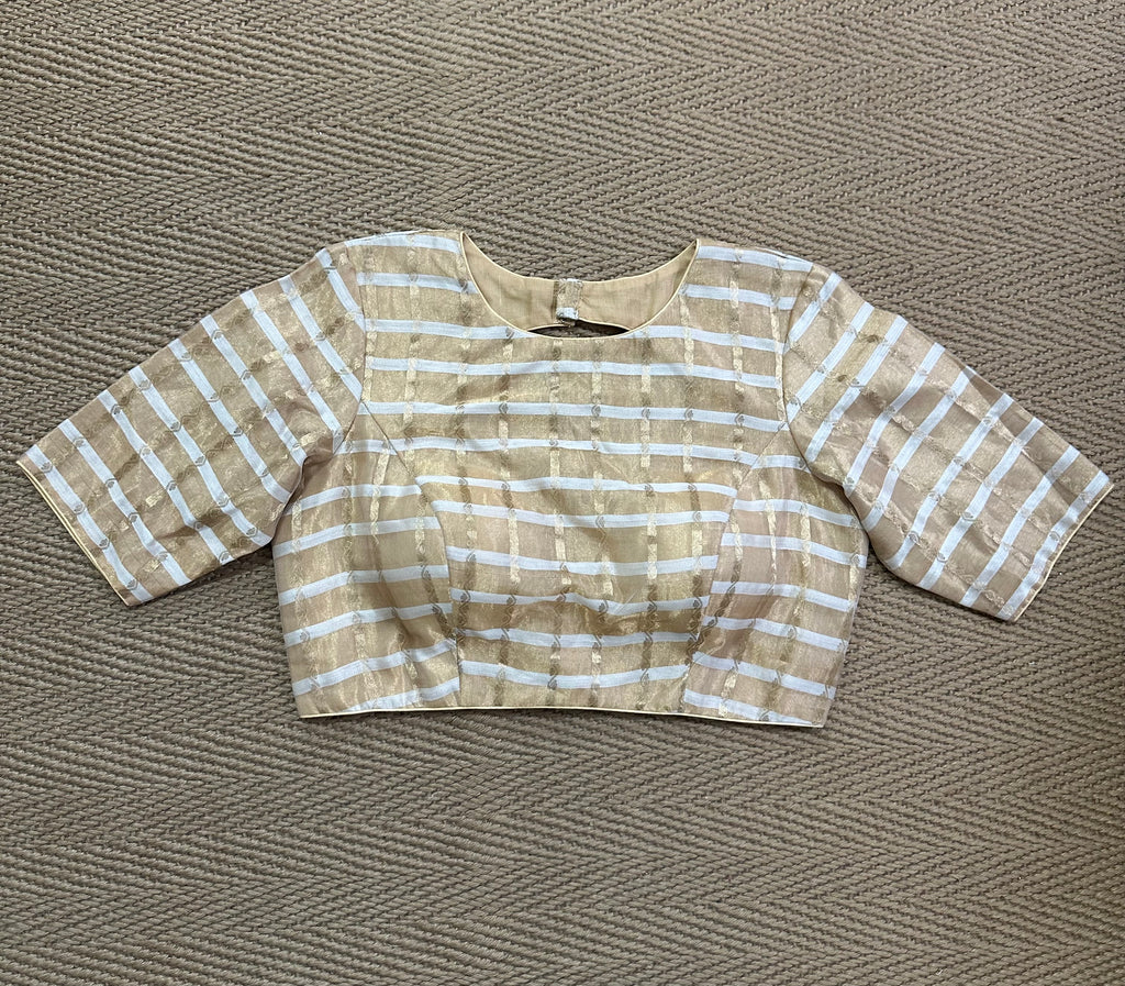 Gold tissue blouse
