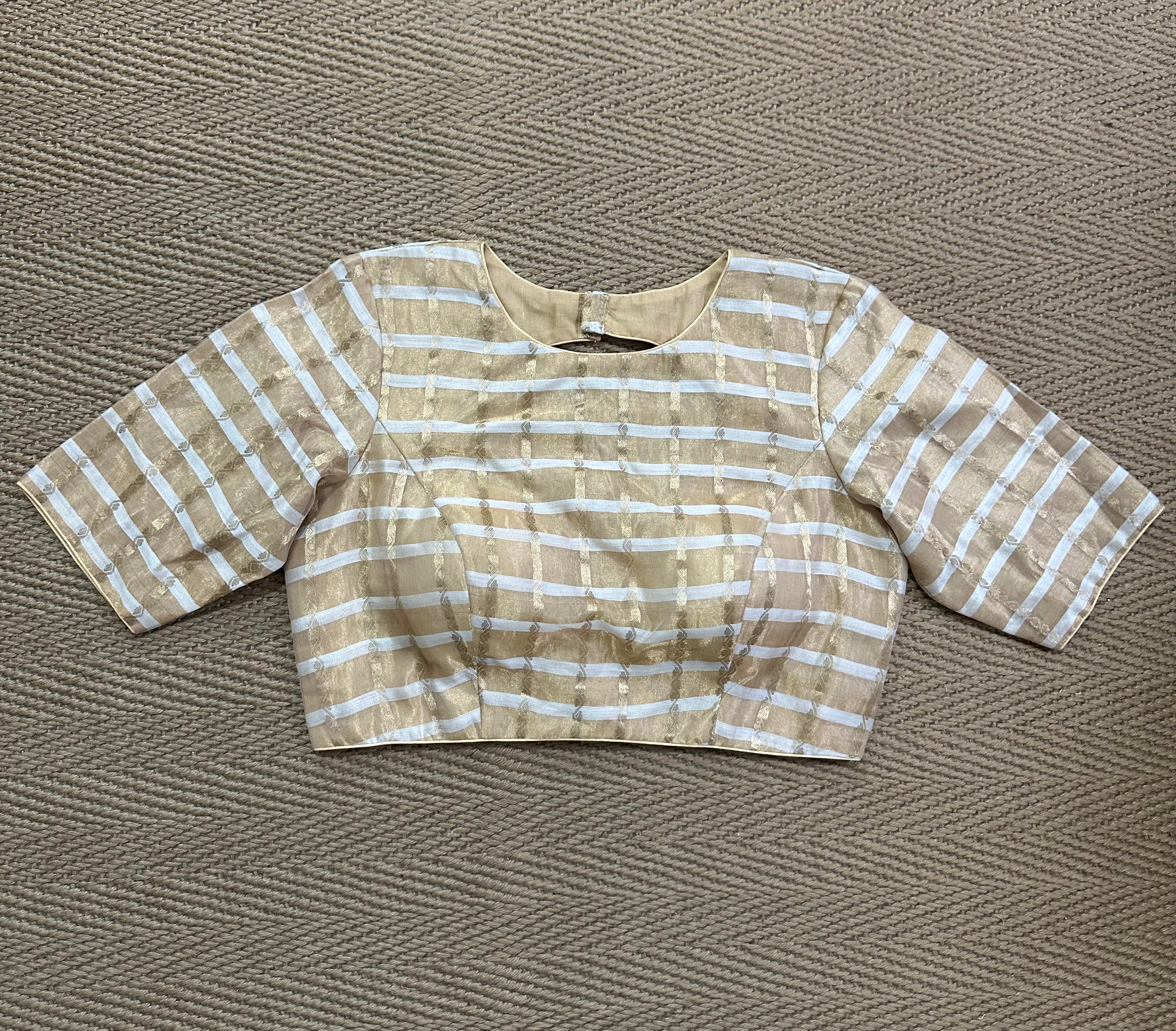 Gold tissue blouse