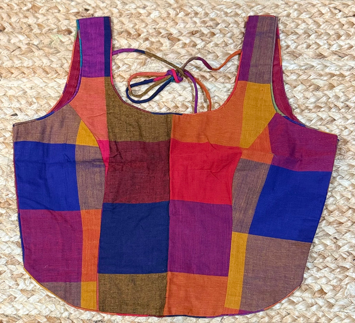 Madras kattam cotton long blouse
