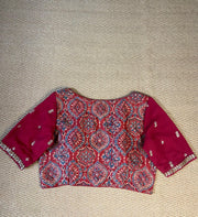 Modal silk blouse with hand emroidery