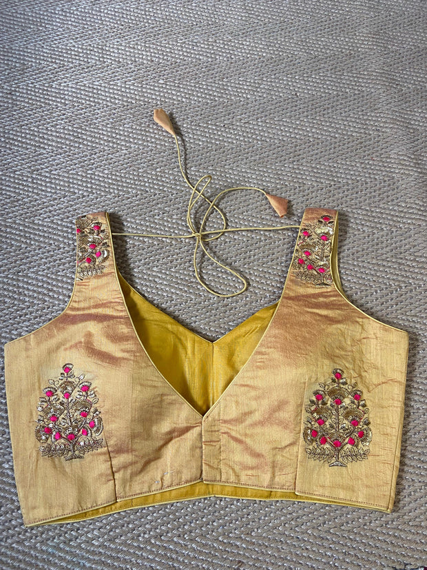 Mustard yellow blouse