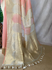 Organza silk saree with stiched blouse