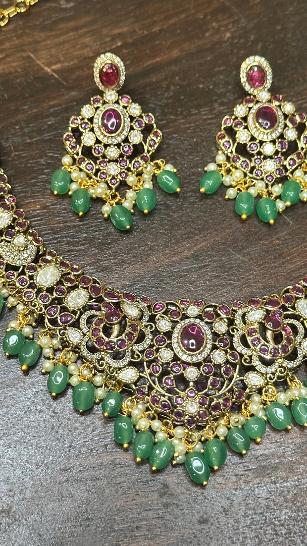 Necklace with earring