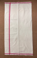 Puliyilakkara set saree with pink border