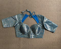 Light blue Banarsi brocade blouse