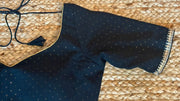Black designer blouse