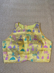 Gold tissue blouse