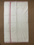 Puliyilakkara saree with red border