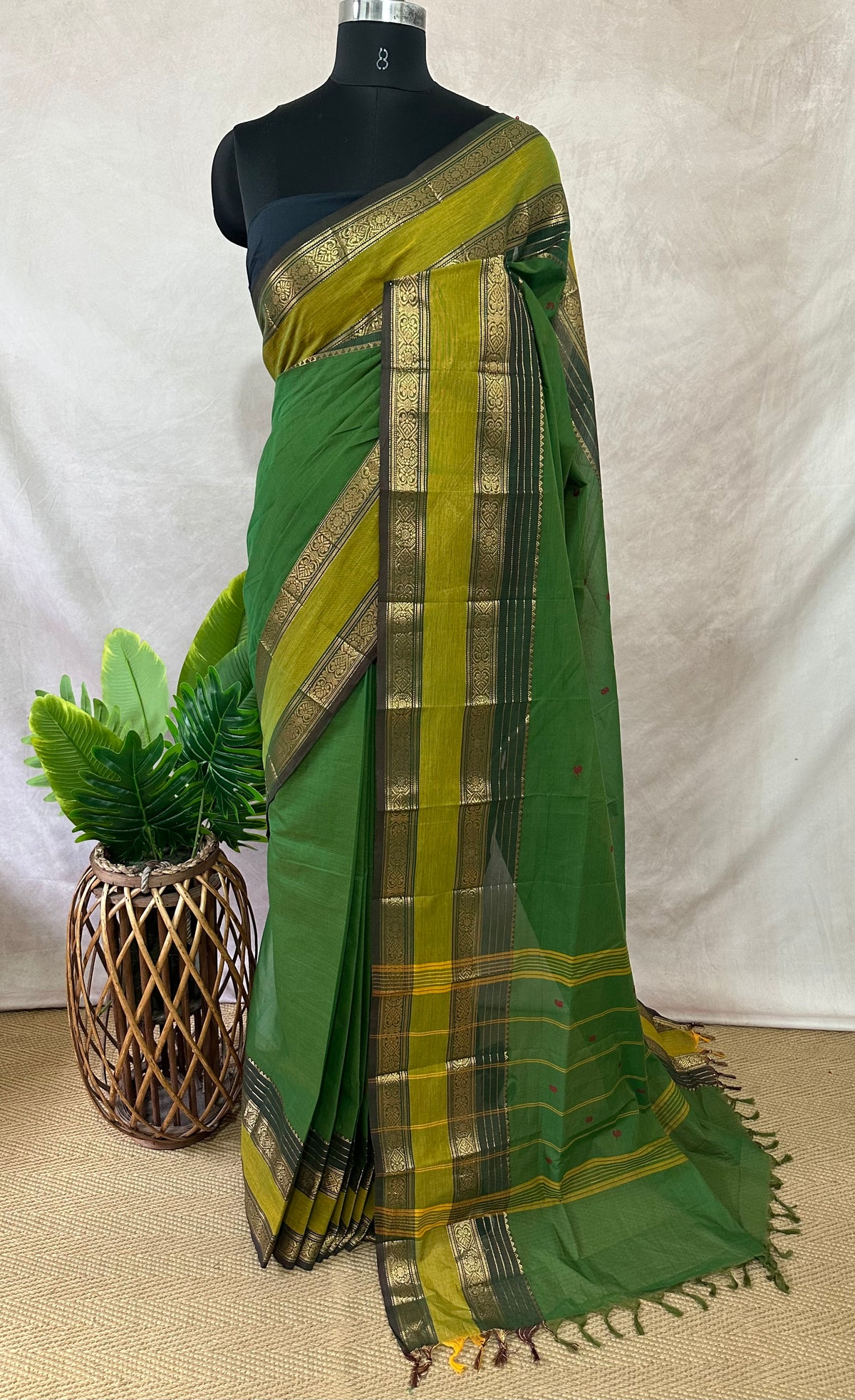Kanchivaram cotton handloom saree , no BP