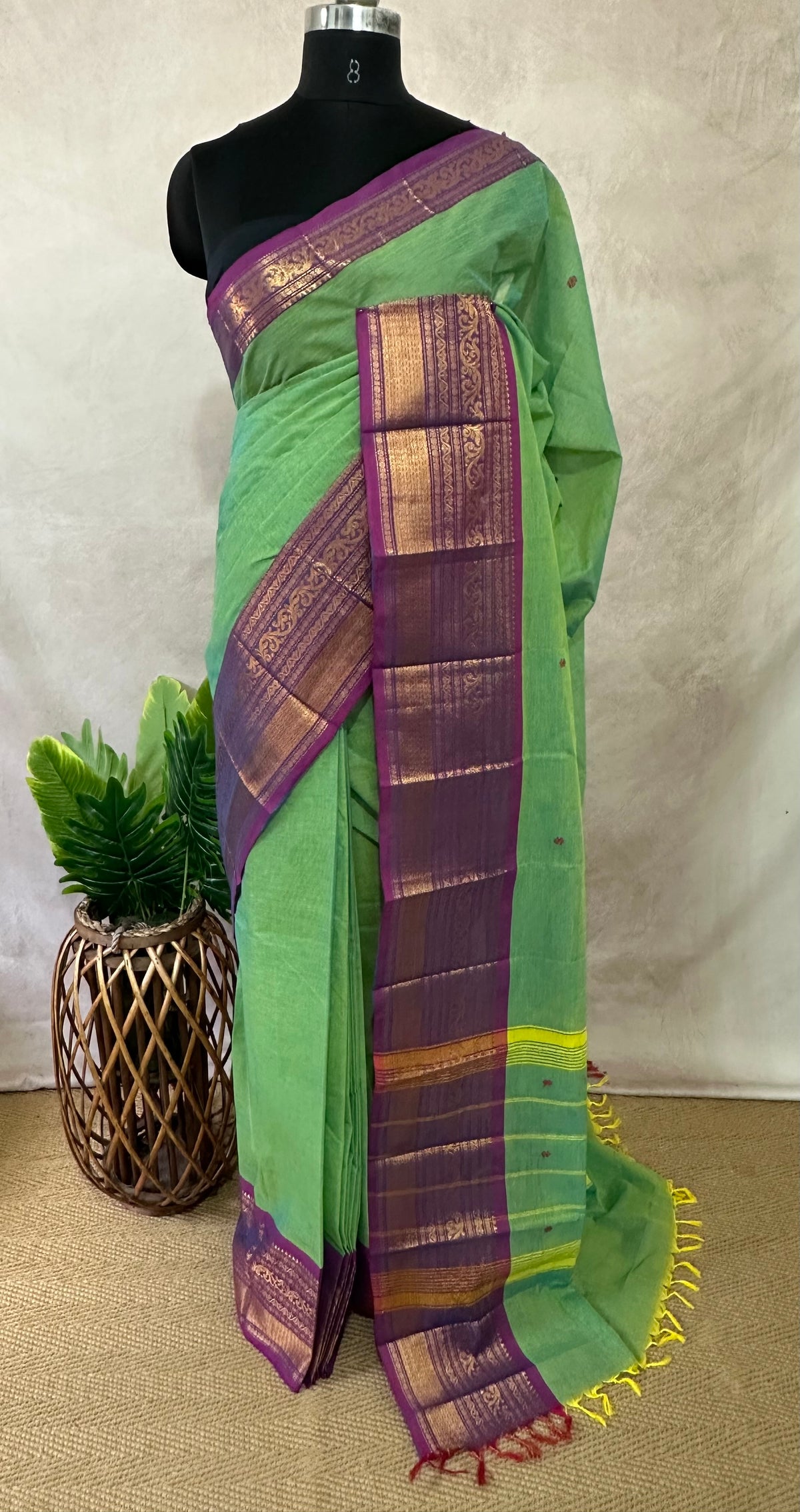 Kanchivaram cotton handloom saree , no BP