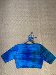Blue 2 in one masaba style blouse