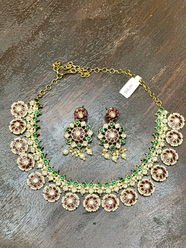 Necklace with earring