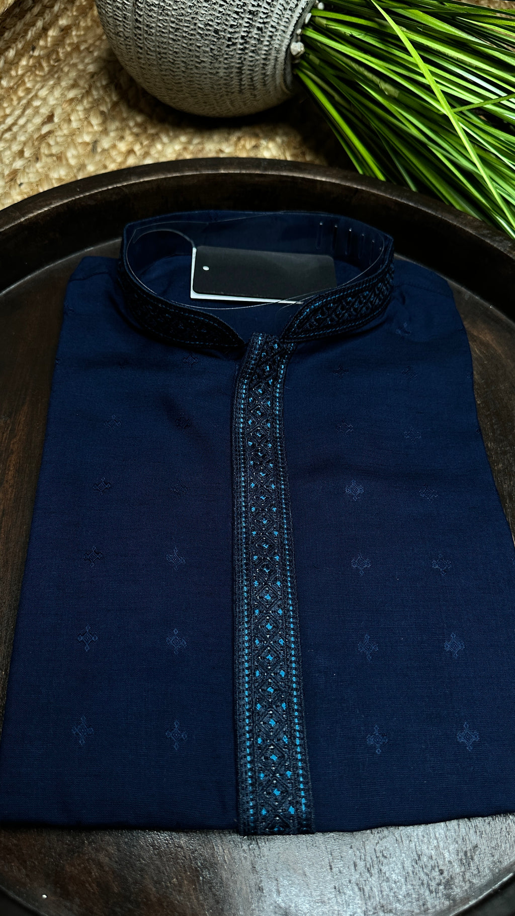 Navy blue kurta - 40