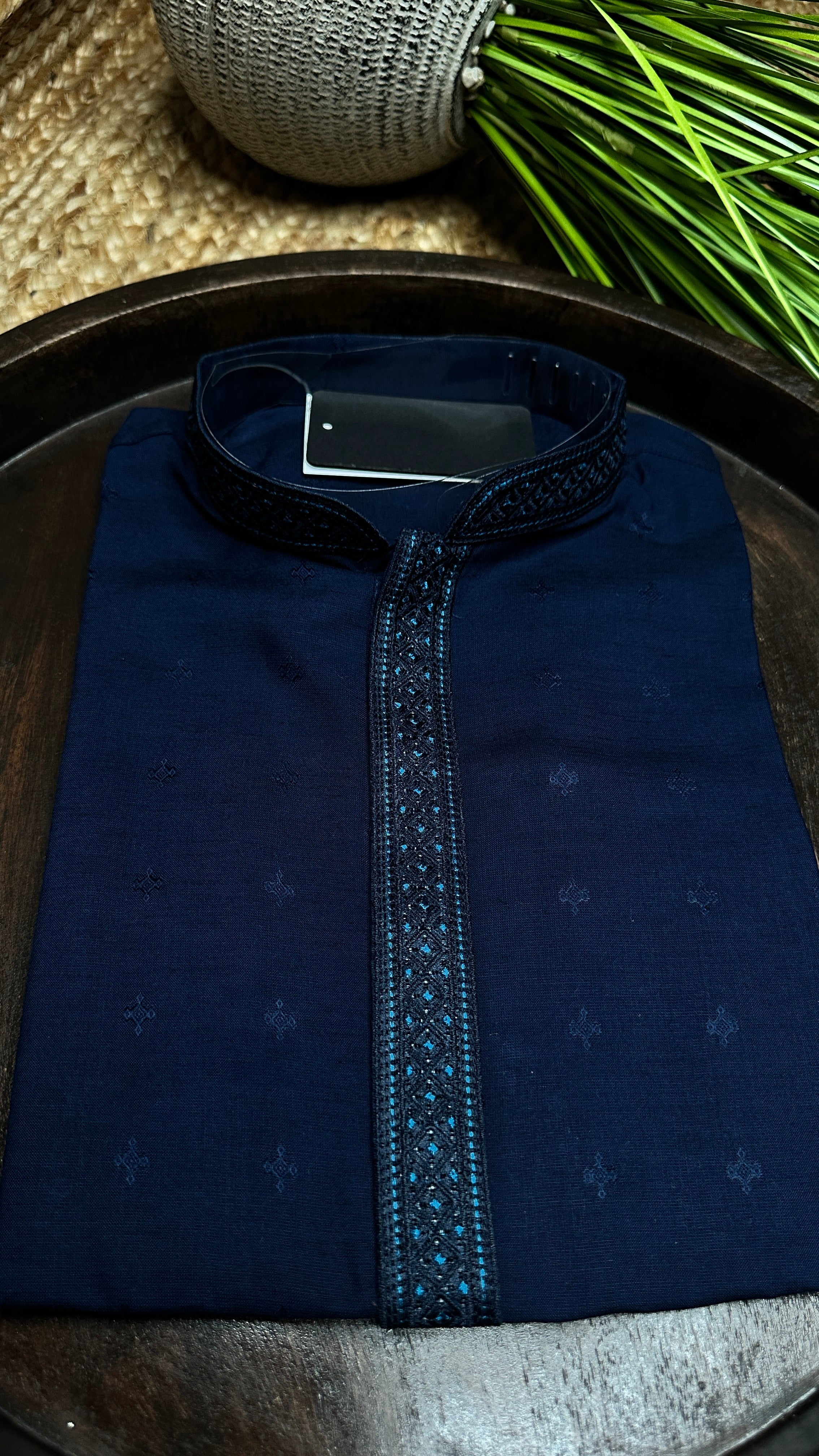 Navy blue kurta - 40