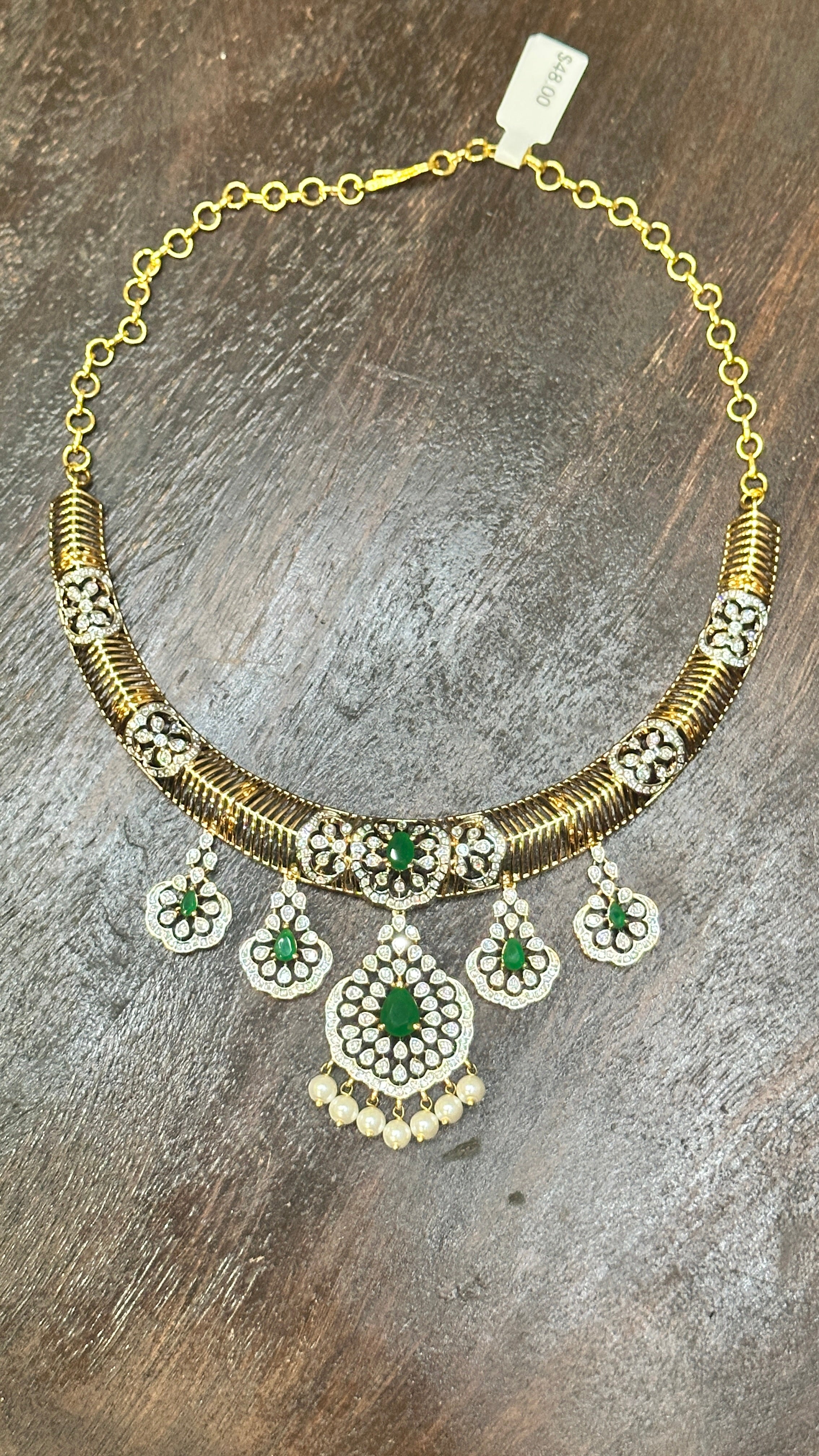 Necklace with earring