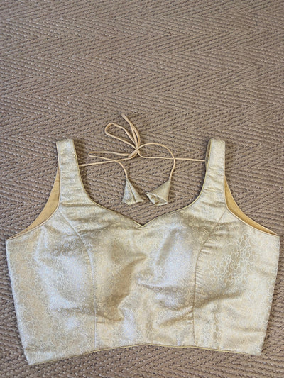 Off white brocade blouse