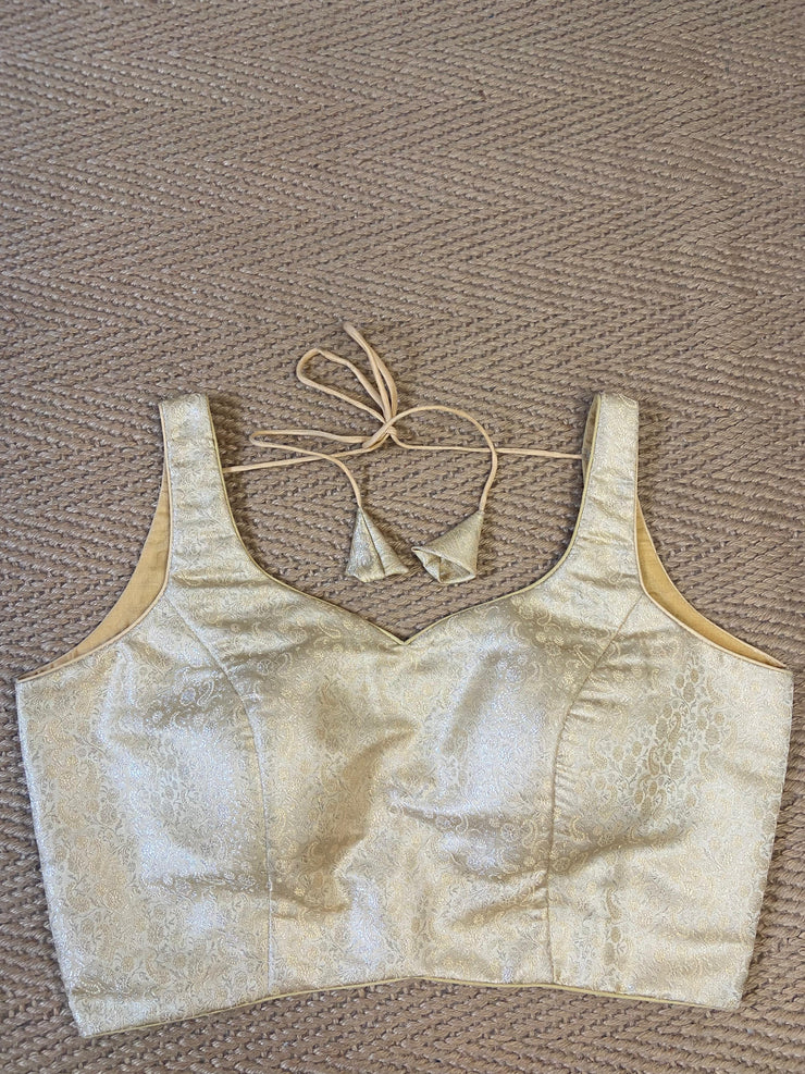 Off white brocade blouse