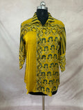 Pure Modal silk shirt with hand block print