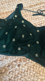 Green Velvet blouse