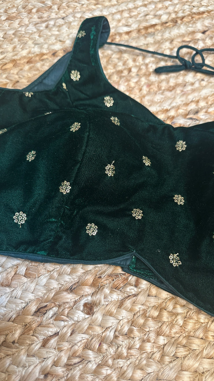 Green Velvet blouse