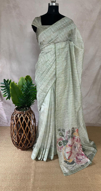 Designer sequins work saree with BP