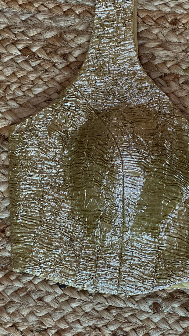 Gold designer blouse