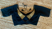 Black designer blouse