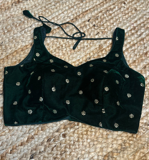 Green Velvet blouse