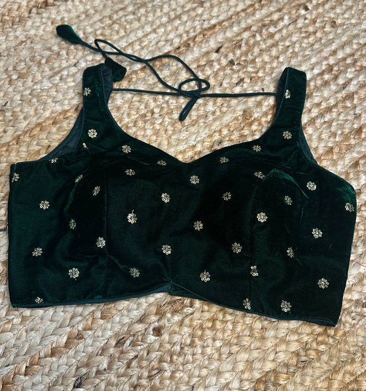 Green Velvet blouse