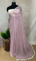 Mul cotton check saree