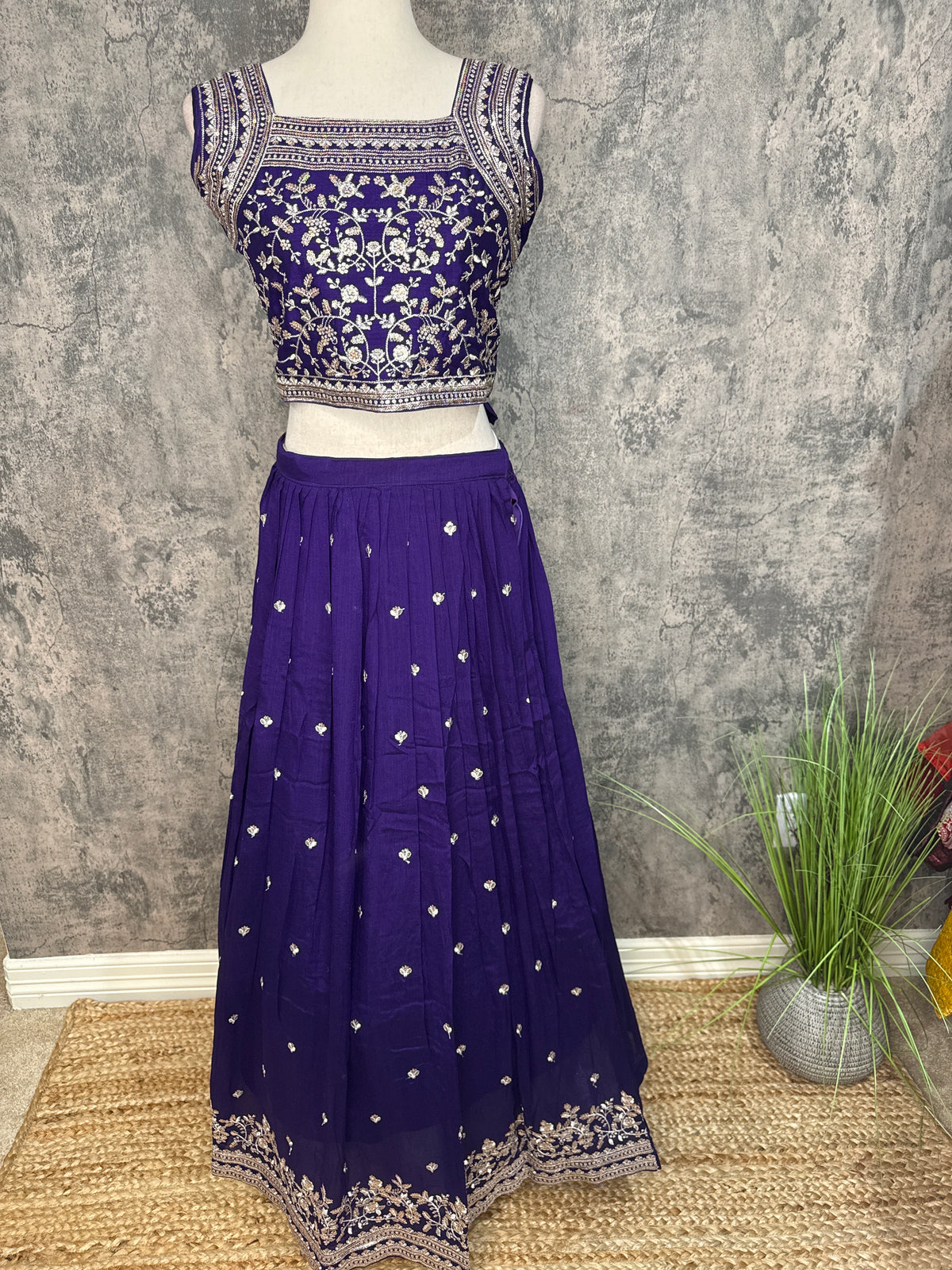 Purple lehanga set