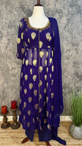 Purple designer salwar set