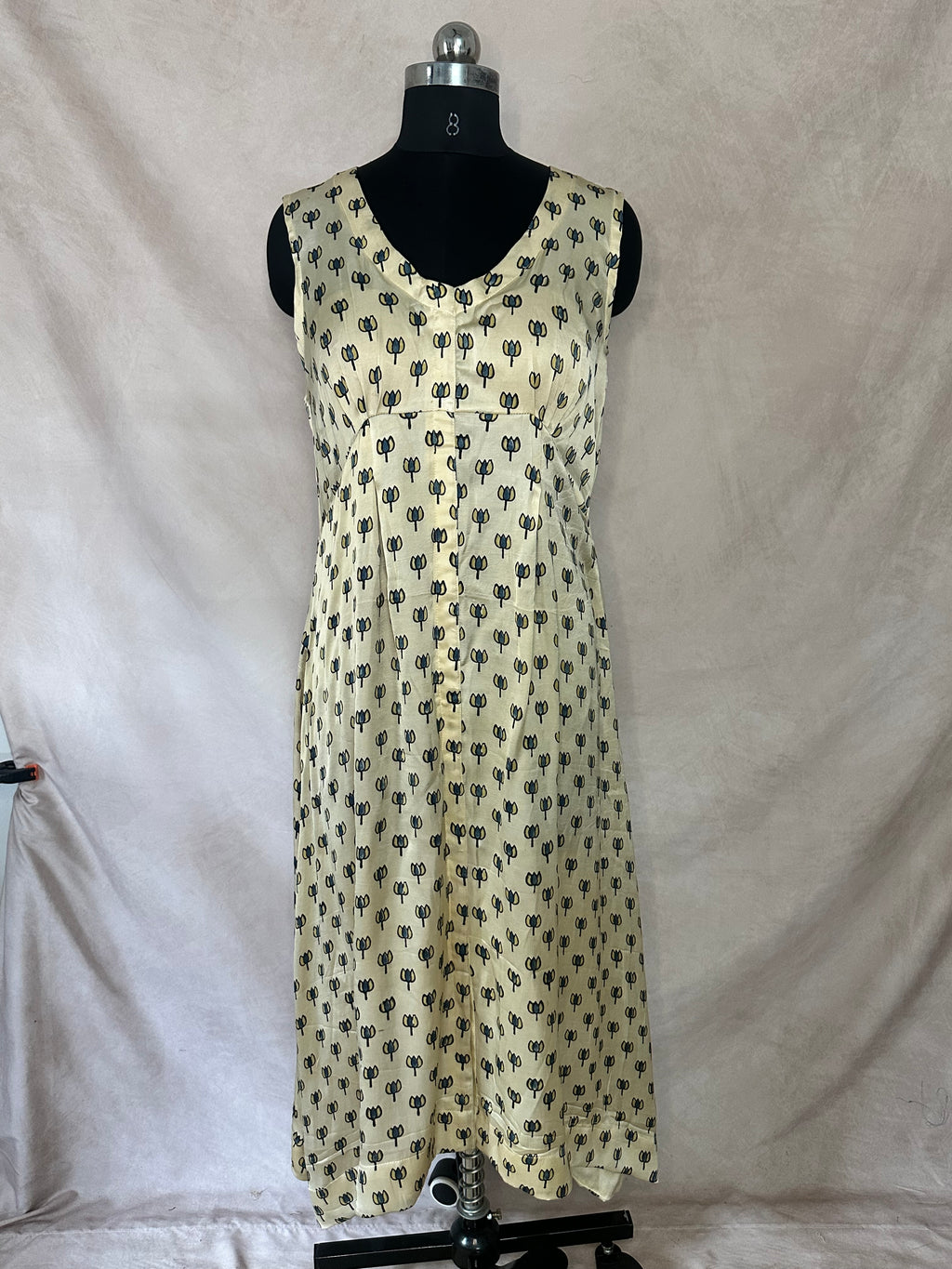 Off white modal silk dress
