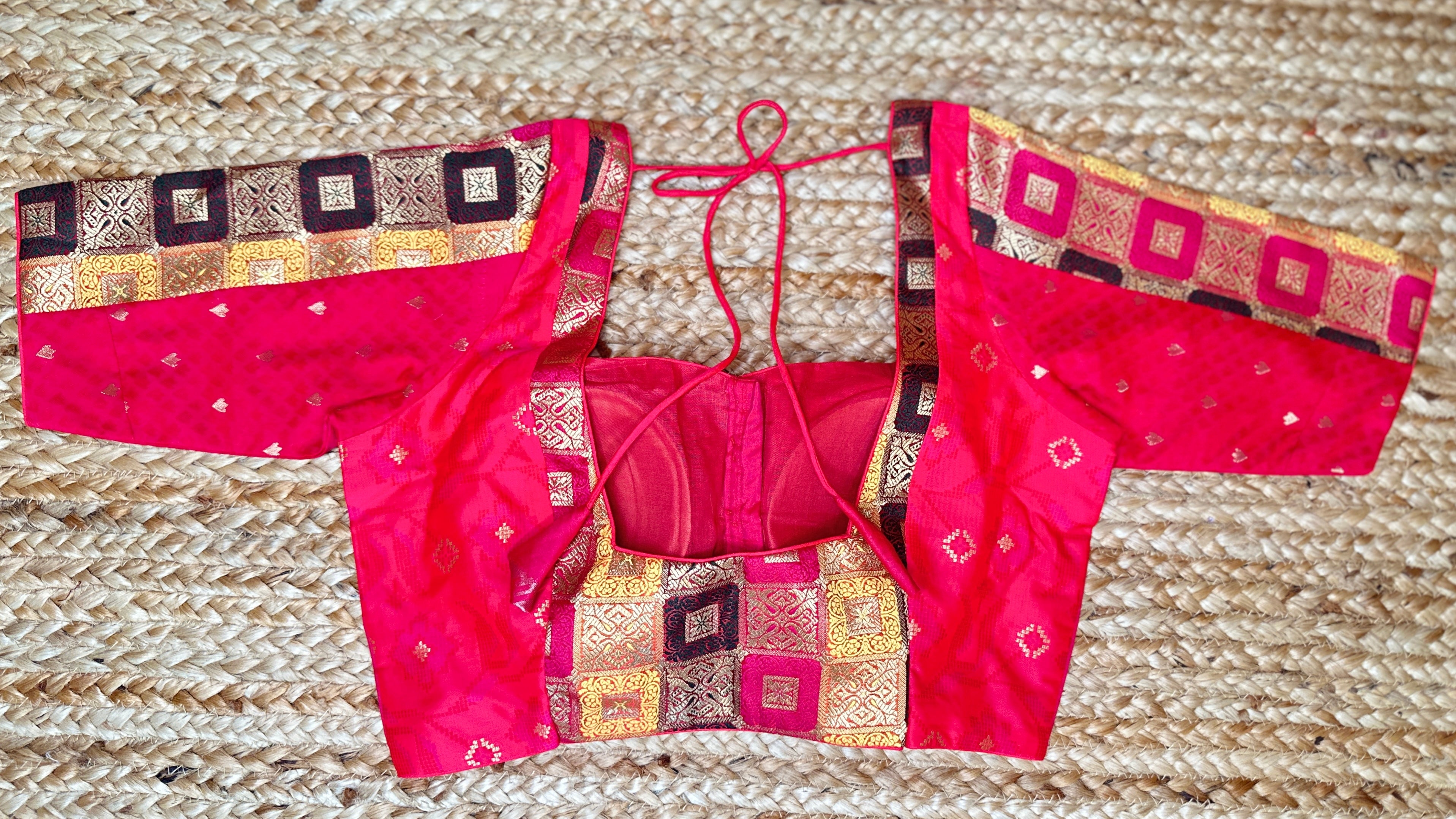 Pink Brocade blouse