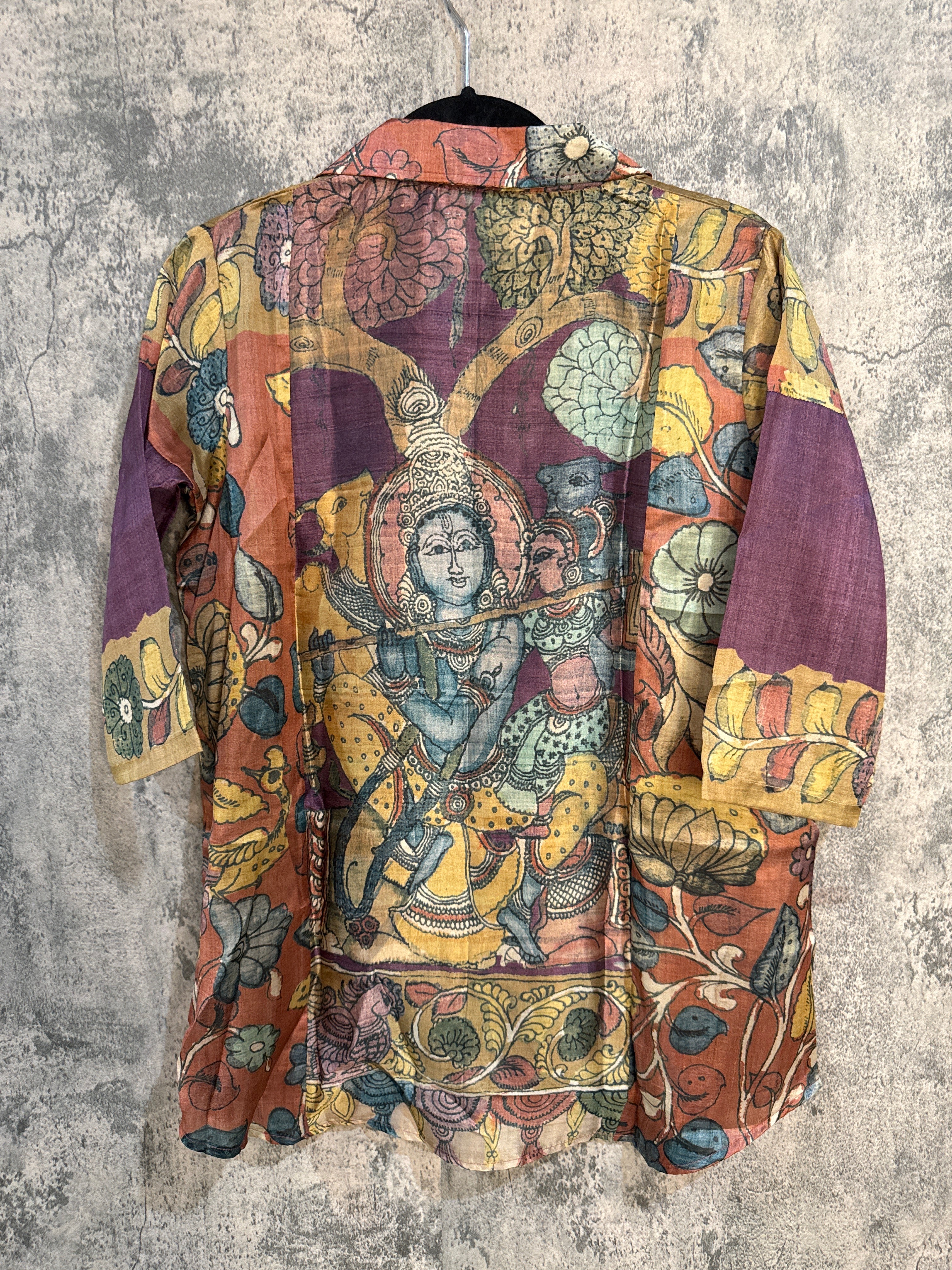 Kalamkari dijital printed kurti shirts
