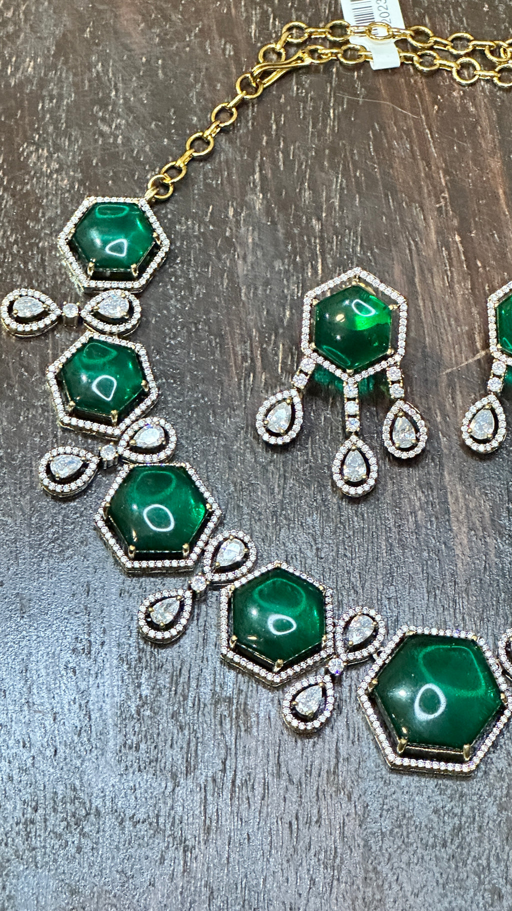 Necklace with earring