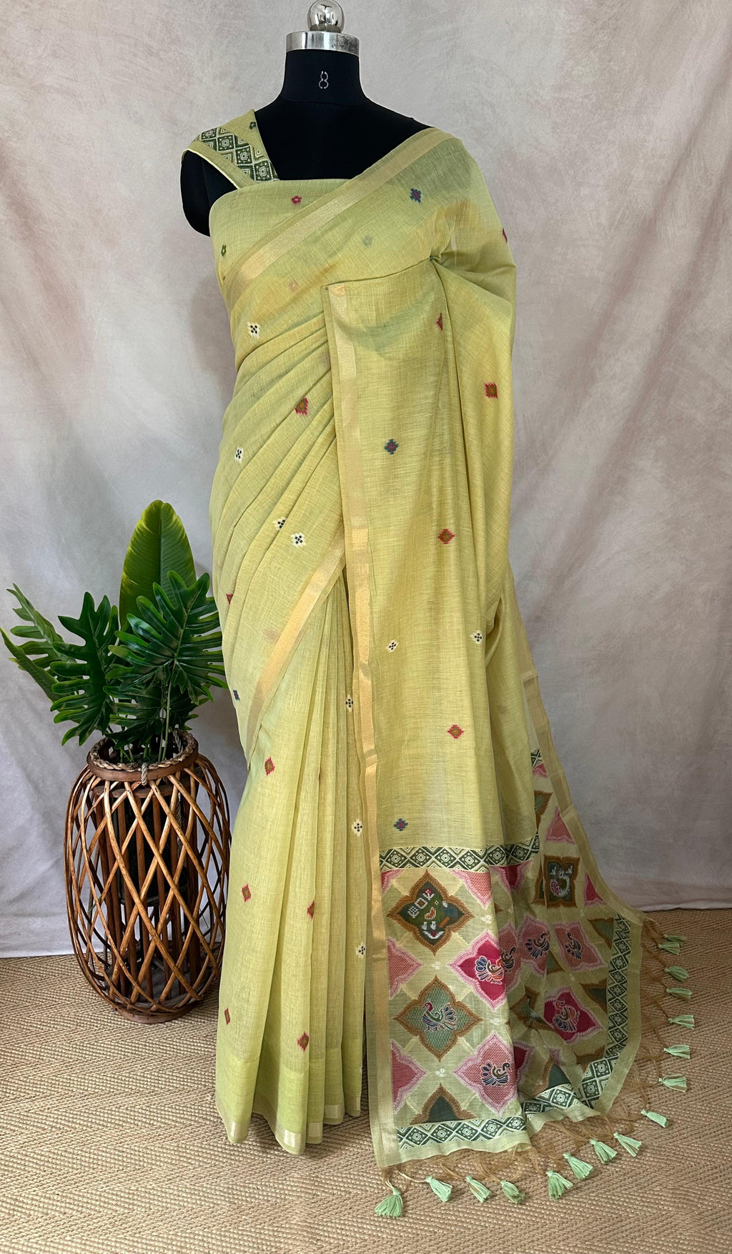 Chanderri cotton saree with BP