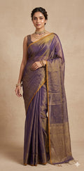 Pure Tissue linen tested Zari saree, no BP