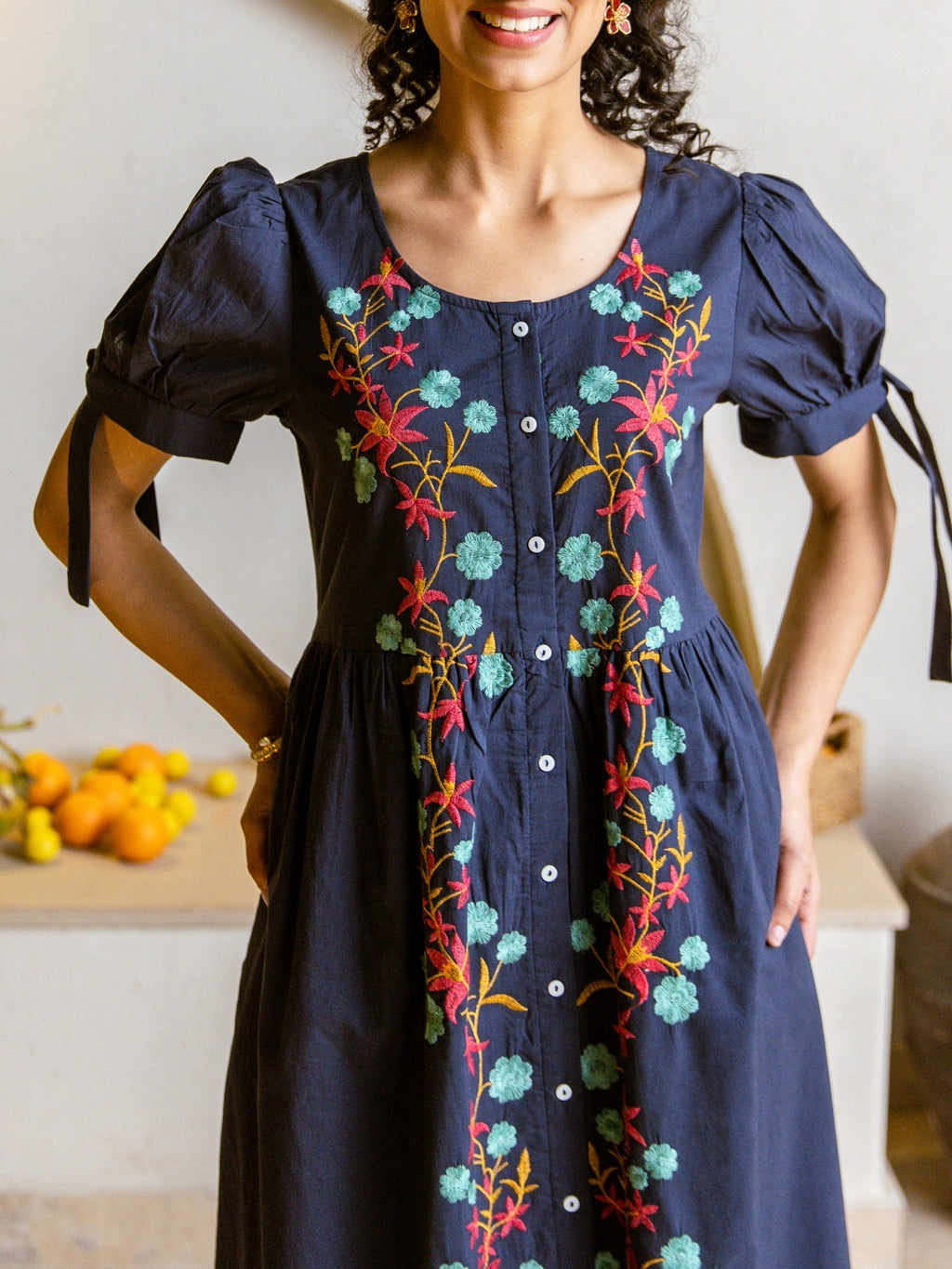 Indigo blue dress