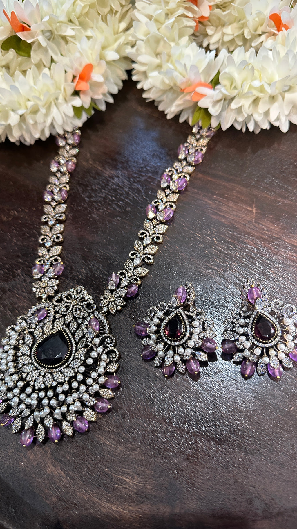 Necklace with earring