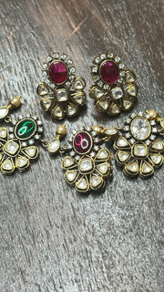 Navarathan Neckalce with earring