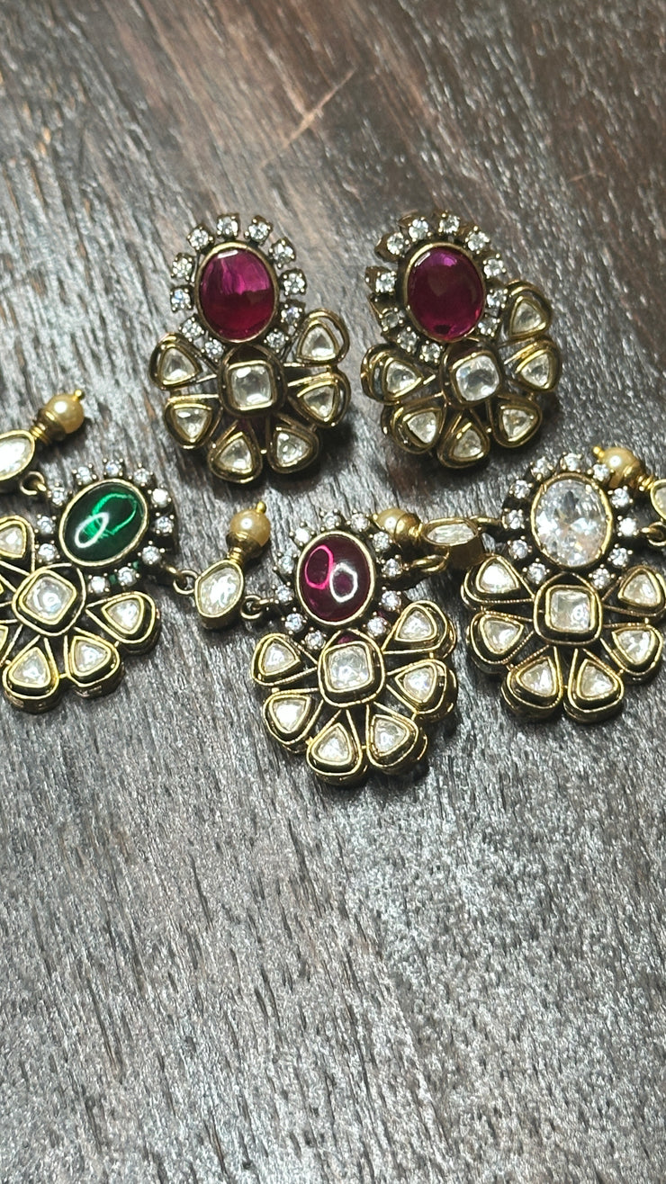 Navarathan Neckalce with earring