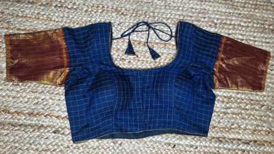 Navy blue narayanpettu blouse