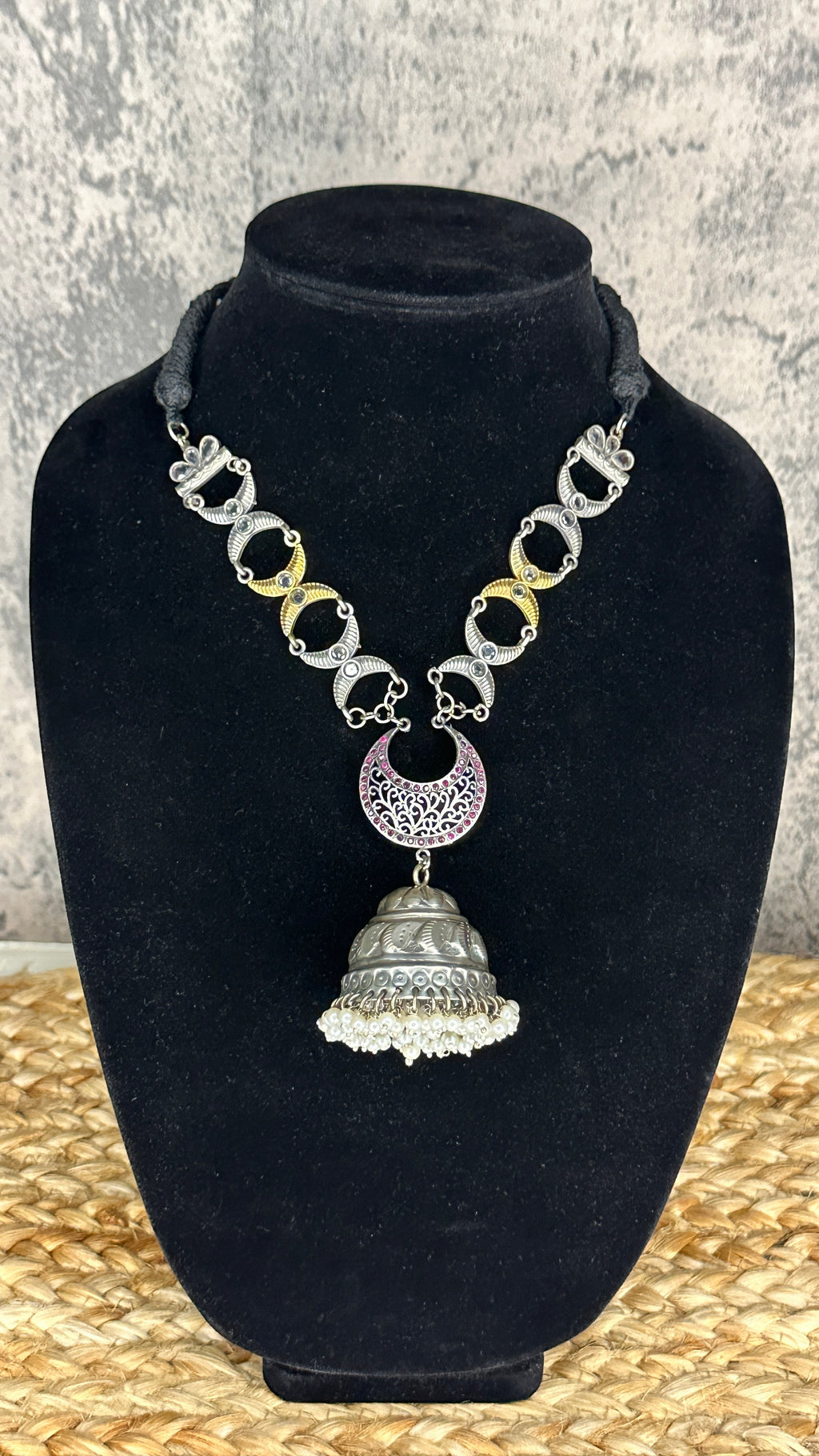Necklace with earring