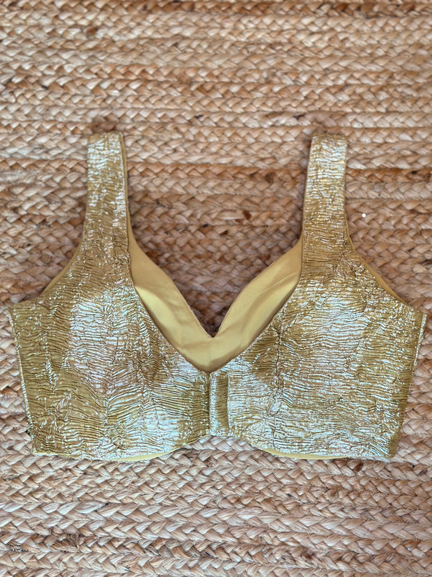 Gold designer blouse