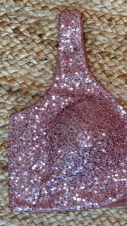 Rose gold sequins blouse