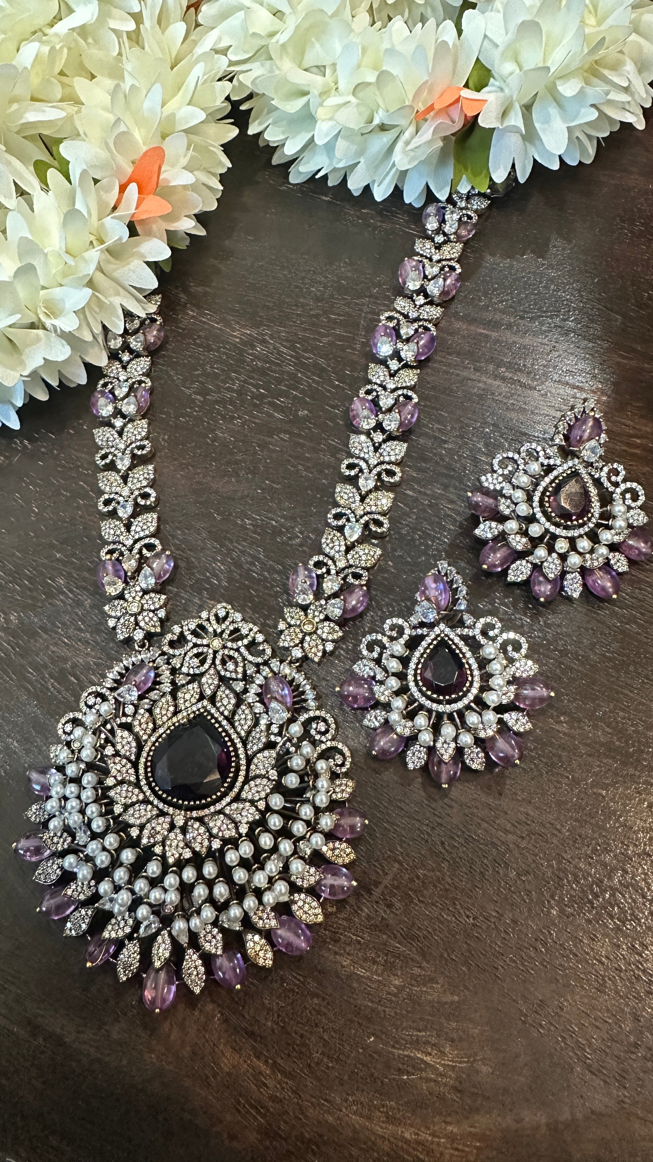 Necklace with earring