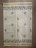 Cotton tissue floral digital printed set saree