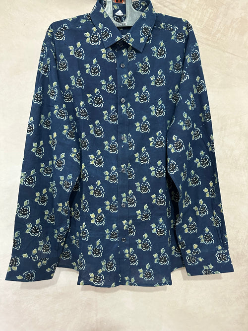 Ajrakh handblock printed shirts in pure Cotton