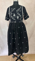Handloom jamdani cotton dress